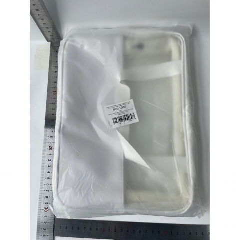 Geanta cosmetice  pentru voiaj sau organizare, material pvc/textil, impermeabila, portabila, 30x12x21 cm, alb [6]