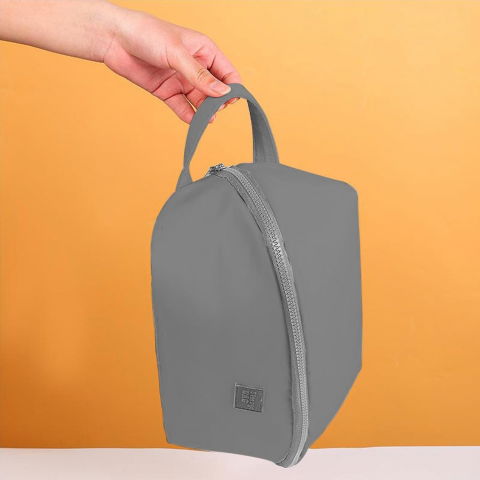 Geanta de depozitare 3 in 1, portabila, pentru lenjerie, sutiene si sosete, multi-functionala, pentru bagaj, calatorii si afaceri, 23 x 13 x 13, gri [2]