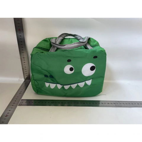 Geantă frigorifică, cu desene animat, portabilă pentru copii, de prânz, din pânză oxford, 22x14x19 cm, model crocodil, verde [1]