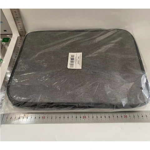 Geanta  pentru depozitare acte si documente, facturi, carduri, cu cod de securitate, 3 compartimente, impermeabila, 37 x 10.5 x 27 cm, gri [2]