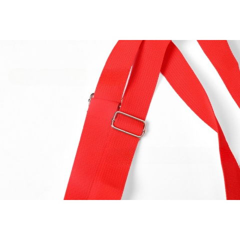 Geanta pliabila, 2 in 1, carucior cu roti, pentru cumparaturi, 19 l, rosu, plastic, 39 x 46 x 12 cm [1]