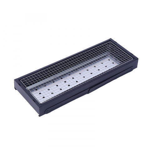 Gratar portabil, confectionat din metal, pentru picnic, gradina, terasa, camping, dimensiuni reduse, 60x22x23 cm, negru [3]