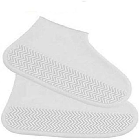 Husa incaltaminte, impermeabila, antiderapanta, din latex, 13 x 13 x 2 cm, marime l 41-47 cm, alb [3]