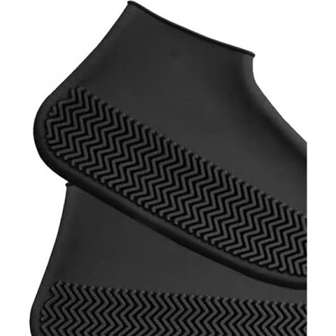Husa incaltaminte, impermeabila, antiderapanta, din latex, 13 x 13 x 2 cm, marime m 34-40 cm, negru [3]