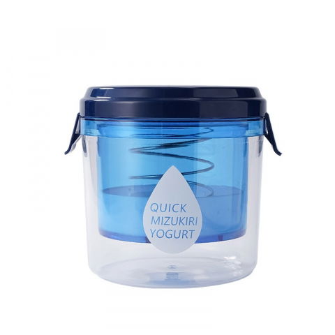 Ajutoare pentru gatit - Kit presa pentru branza, filtru de iaurt, strecuratoare de iaurt grecesc, filtru de lapte, 15x14x15 cm, albastru