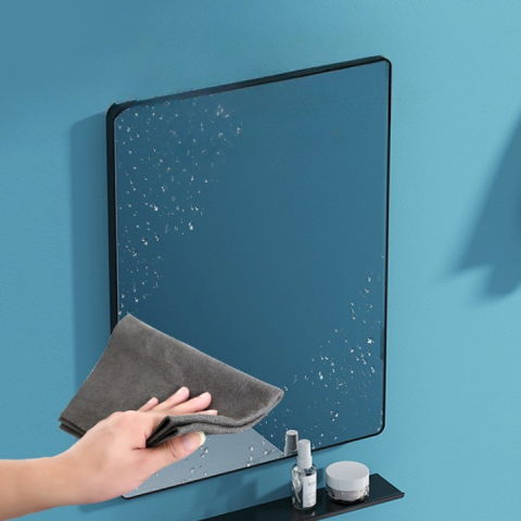 Laveta magica din microfibra, pentru stergerea sticlei, fara scame, absorbanta, 20x30 cm, gri [2]