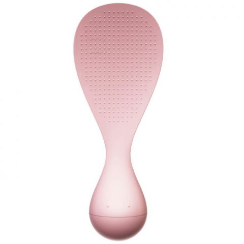 Ustensile, tacâmuri, căni și accesorii de bucătărie - Lingura de orez termorezistenta, roz, cu baza antialunecare, perfecta pentru preparare si servire