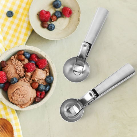 Lingura dozatoare inghetata   cool serving, inox, gri [3]