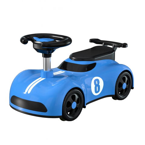 Îngrijire, transport și organizare pentru bebeluși și copii - Masina pentru copii, 1-3 ani, impingere, bluetooth, muzica, din abs, 4 roti, inaltime sezut 22 cm, albastru