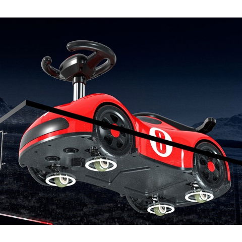 Masina pentru copii, 1-3 ani, impingere, bluetooth, muzica, din abs, 4 roti, inaltime sezut 22 cm, rosu [3]