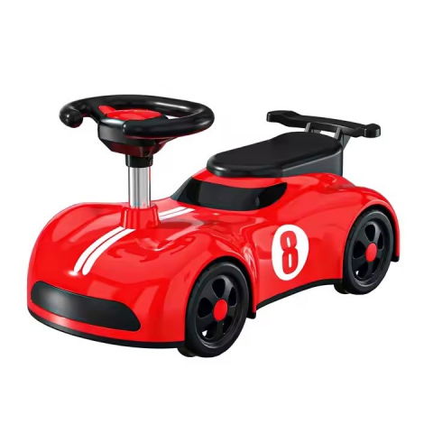 Îngrijire, transport și organizare pentru bebeluși și copii - Masina pentru copii, 1-3 ani, impingere, bluetooth, muzica, din abs, 4 roti, inaltime sezut 22 cm, rosu