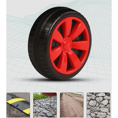 Masinuta electrica  tip trenulet cu vagon detasabil, pentru 2 persoane,cu telecomanda, lumini si sunete, locomotiva cu vapori de abur, 1-6 ani, 46 x 33 x 72 cm, rosu [5]