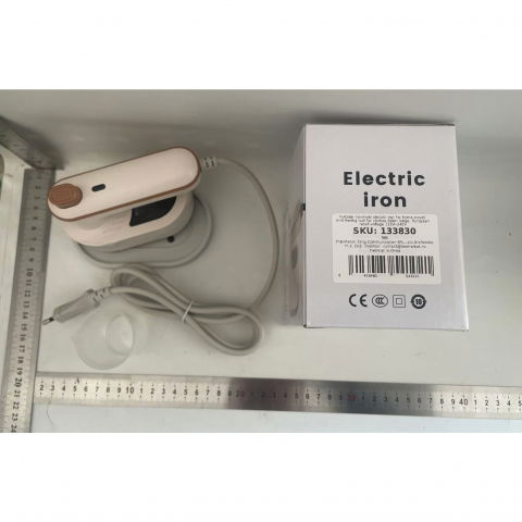 Mini fier de calcat, pliabil si portabil, calcare verticala/orizonala, cu abur, 50 ml, 40w, 10.5 x 12 cm, alb [1]