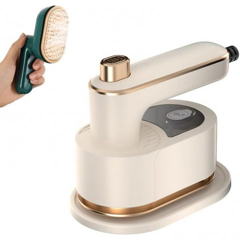 Mini fier de calcat, pliabil si portabil, calcare verticala/orizonala, cu abur, 50 ml, 40w, 10.5 x 12 cm, alb [3]