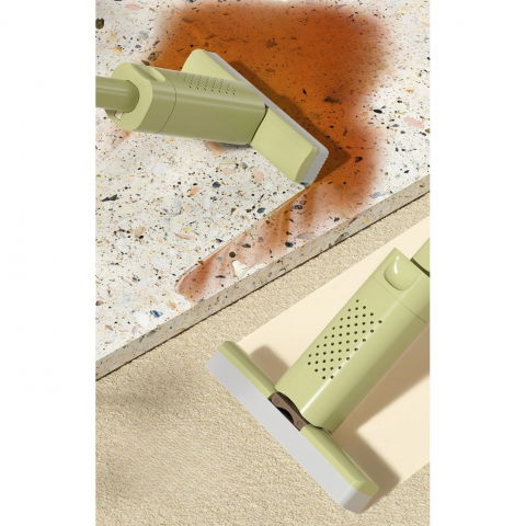 Mini mop, pentru uz casnic, sistem autostoarcere, portabil, mop cu burete, rotire 180°,15 x 27.5 cm, verde [1]