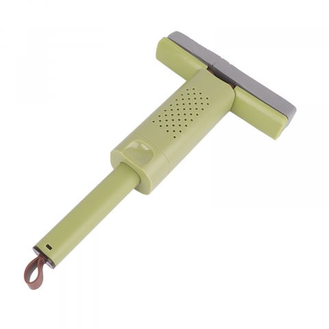 Mini mop, pentru uz casnic, sistem autostoarcere, portabil, mop cu burete, rotire 180°,15 x 27.5 cm, verde [10]