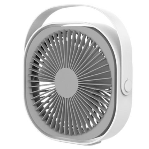 Îngrijire şi confort acasă - Mini ventilator pentru birou cu usb, rotire 360 grade, 3 viteze, 1500 ma, 13.5 x 12,8, alb