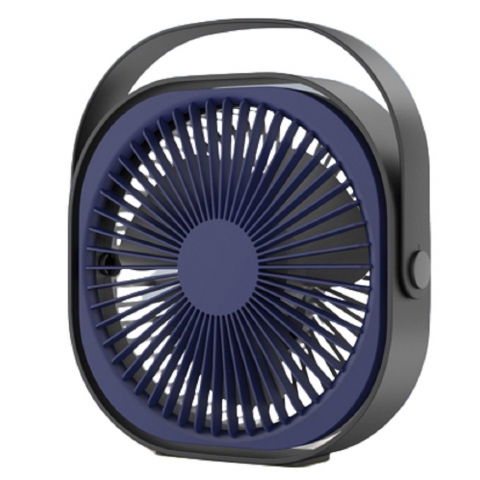 Îngrijire şi confort acasă - Mini ventilator pentru birou cu usb, rotire 360 grade, 3 viteze, 4000 ma, 13.5 x 12,8, albastru