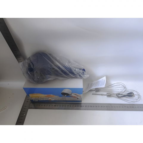 Mixer electric fara fir, mixer pentru oua smantana frisca, maner plastic, usor de utilizat si depozitat, 20 x 8.5 x 14.5 cm, albastru inchis [4]