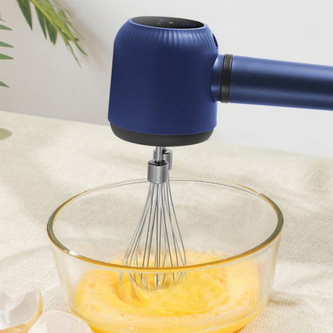 Mixer electric fara fir, mixer pentru oua smantana frisca, maner plastic, usor de utilizat si depozitat, 20 x 8.5 x 14.5 cm, albastru inchis [2]