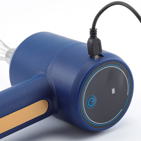 Mixer electric fara fir, pentru uz casnic, pentru oua smantana frisca, maner plastic, usor de utilizat si depozitat, 3 accesorii, albastru inchis [4]