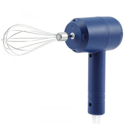 Organizatoare si accesorii pentru bucatarie - Mixer electric fara fir, pentru uz casnic, pentru oua smantana frisca, maner plastic, usor de utilizat si depozitat, 3 accesorii, albastru inchis