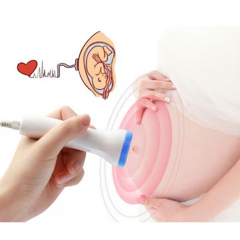 Monitor fetal doppler, monitorizare sarcina, ritm cardiac, ecran lcd 4.5 cm, 2 x baterii aa (neincluse), portabil, din abs, 12.8 x 9.6 x 3 cm, utilizare de la 9 saptamani, albastru [2]