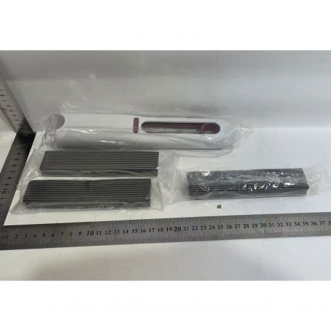 Mop de mana mini-portabil, cu sistem de stoarcere, dispozitiv de curatat manual, cu burete absorbant, din pva, 29.5 x 15.5 cm, 3 rezerve, alb [7]