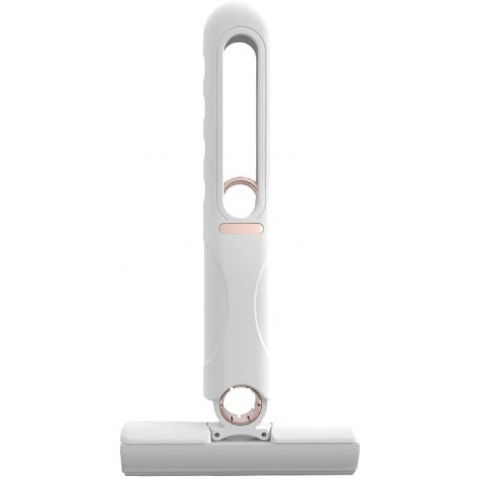 Îngrijire şi confort acasă - Mop de mana  mini-portabil, cu sistem de stoarcere, dispozitiv de curatat manual, cu burete absorbant, material pva, multisuprafete si geamuri, 29.5 x 15.5 cm, alb