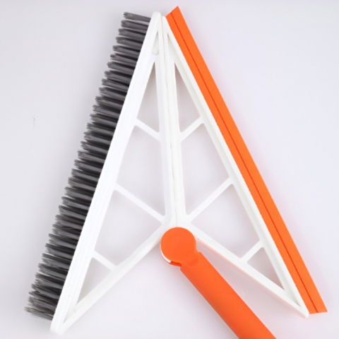 Mop multifunctional, portocaliu, cu racleta din silicon, maner telescopic, curatarea eficienta a tuturor suprafetelor [5]