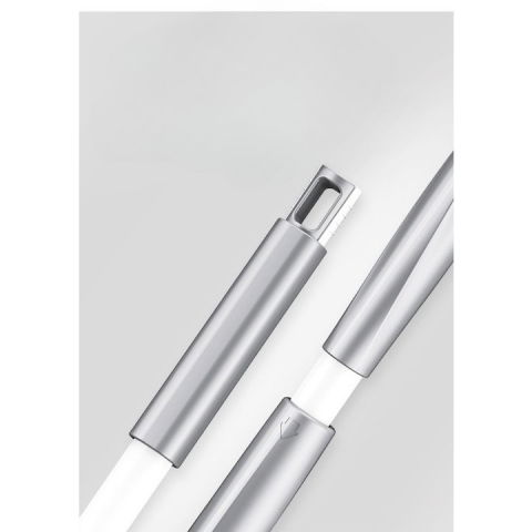 Mop plat, cu sistem de stoarcere, 4 lavete incluse, lungime telescopica 140 cm, argintiu [1]