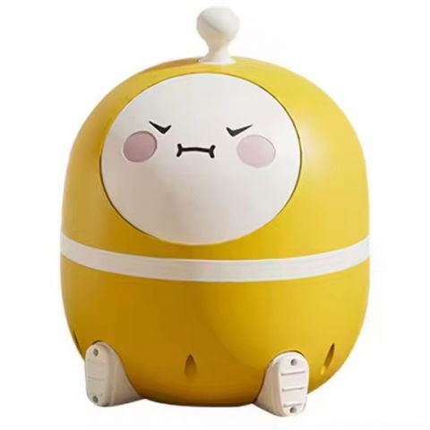 Îngrijire, transport și organizare pentru bebeluși și copii - Olita 2in1, model ou, cu reductor wc, din plastic, cu muzica si lumini, 29 x 29 x 22 cm, galben