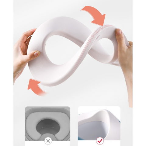 Olita pentru copii, +1an, portabila, cu capac, model prietenos, non-toxic, compartiment detasabil, cu 4 picioare, usor de curatat, mov gold [3]