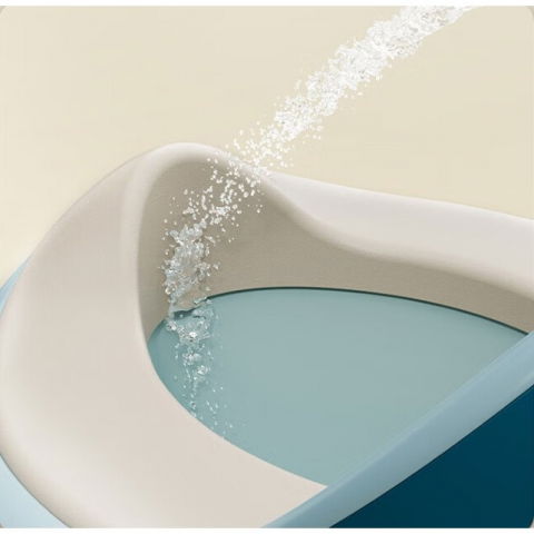 Olita pentru copii, +1an, portabila, cu capac, model prietenos, non-toxic, compartiment detasabil, cu 4 picioare, usor de curatat, verde gold [1]