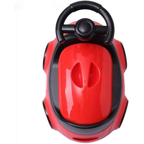 Olita pentru copii, +1an, portabila, design masinuta cu capac, model prietenos, non-toxic, compartiment detasabil, usor de curatat, rosu [3]