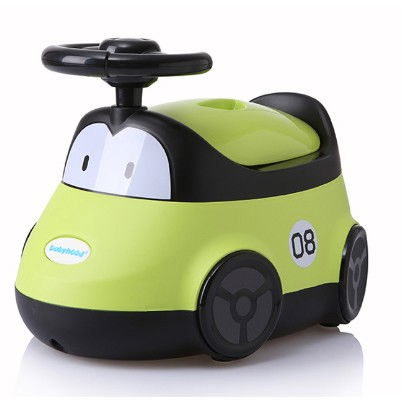 Olita pentru copii, +1an, portabila, design masinuta cu capac, model prietenos, non-toxic, compartiment detasabil, usor de curatat, verde [4]