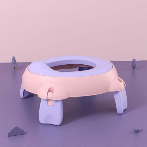 Olita portabila, pentru calatorii, confectionata din spuma pu, 1-6 ani, 34x32x17 cm, roz/mov [1]