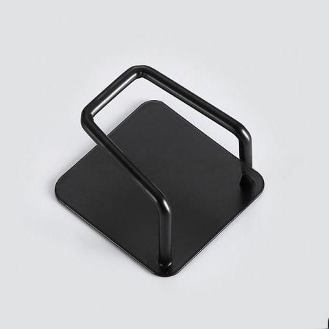 Organizator bucatarie  cu adeziv, carlig-suport pentru burete, accesorii bucatarie, 5x5x3,5 cm, otel inoxidabil, negru [2]