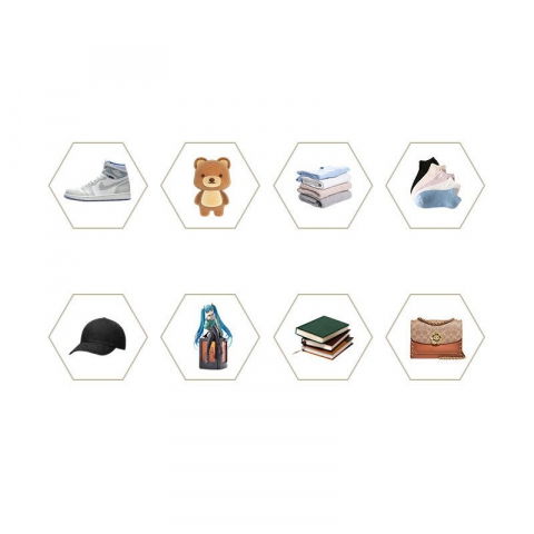 Organizator de pantofi, din pp+abs, usa frontala magnetica, rezistenta la praf, anti-oxidare, utilizare multipla, 36 x 28 x 21 cm, gri transparent [4]