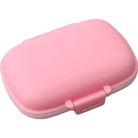 Caserole, genți termice și organizatoare pastile - Organizator medicamente, plastic, 8 compartimente, 0.1 l, roz, 11 x 7 cm