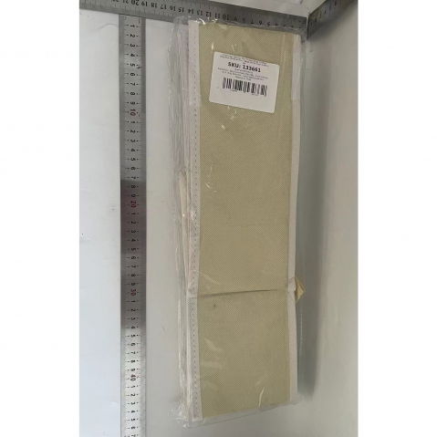 Organizator pentru sertar, 3 marimi, pentru lenjerie, tricouri, sosete, 6 piese, pliabil, stivuibil, din tesatura, alb [6]