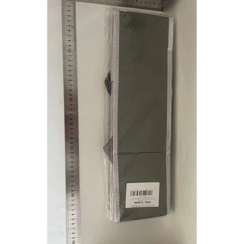 Organizator pentru sertar, 3 marimi, pentru lenjerie, tricouri, sosete, 6 piese, pliabil, stivuibil, din tesatura, gri/alb [2]