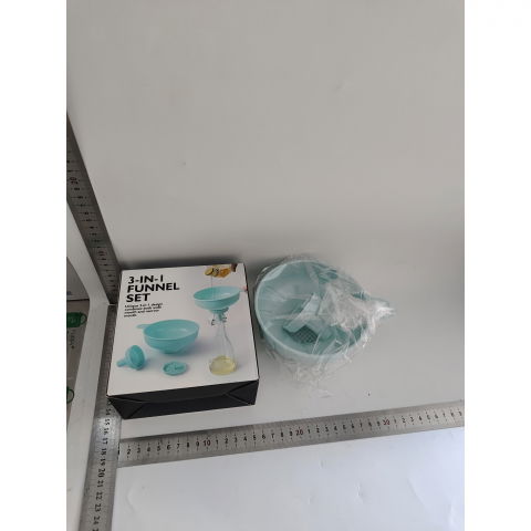 Palnie din plastic 3 in 1  doua dimensiuni de scurgere, cu filet si filtru, diametru scurgere 5.4 cm, 11.5 x 16.7 cm, albastru [9]