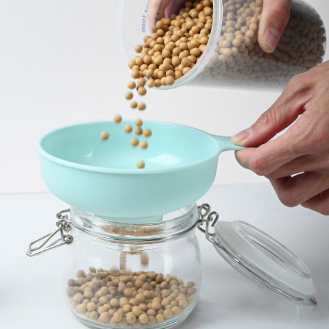 Palnie din plastic 3 in 1  doua dimensiuni de scurgere, cu filet si filtru, diametru scurgere 5.4 cm, 11.5 x 16.7 cm, albastru [6]