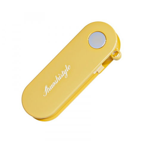 Ajutoare pentru gatit - Peeler pentru legume si fructe, 3.6 x 9.1 cm, multifunctional, curatator pliabil, din abs si otel inoxidabil, galben