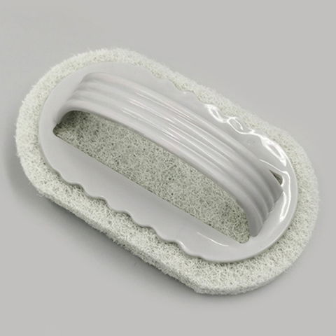 Maturi, Perii, Mopuri si Galeti - Perie burete de curatat cu maner, perie pentru gresie, baie, bucatarie gri