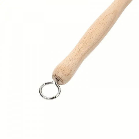 Perie de curatat vase si alimente, din lemn de fag cu coada, 24 x 5.8 cm, perie din sisal, crem [4]