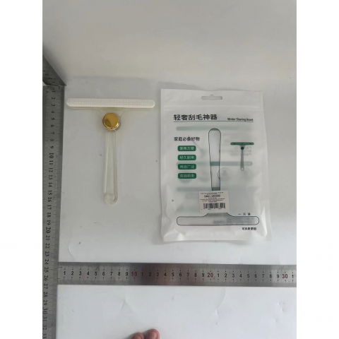 Perie de indepartare a scamelor, pentru haine si par de animale, cu doua fete, manual, multifunctional, 12x14.5 cm, accesoriu pentru casa, alb [1]