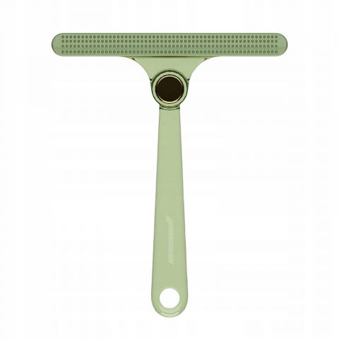 Perie de indepartare a scamelor, pentru haine si par de animale, cu doua fete, manual, multifunctional, 12x14.5 cm, accesoriu pentru casa, verde [9]