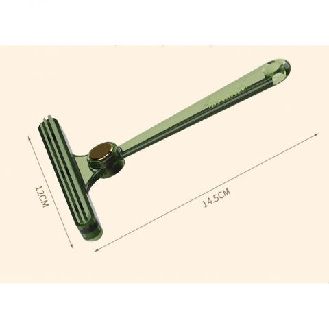 Perie de indepartare a scamelor, pentru haine si par de animale, cu doua fete, manual, multifunctional, 12x14.5 cm, accesoriu pentru casa, verde [3]